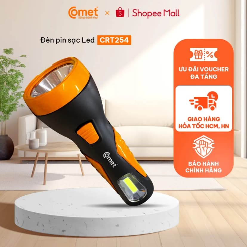 So sánh giá Đèn pin sạc đa năng Comet CRT456 - Tìm sản phẩm giá rẻ nhất - Ảnh 10