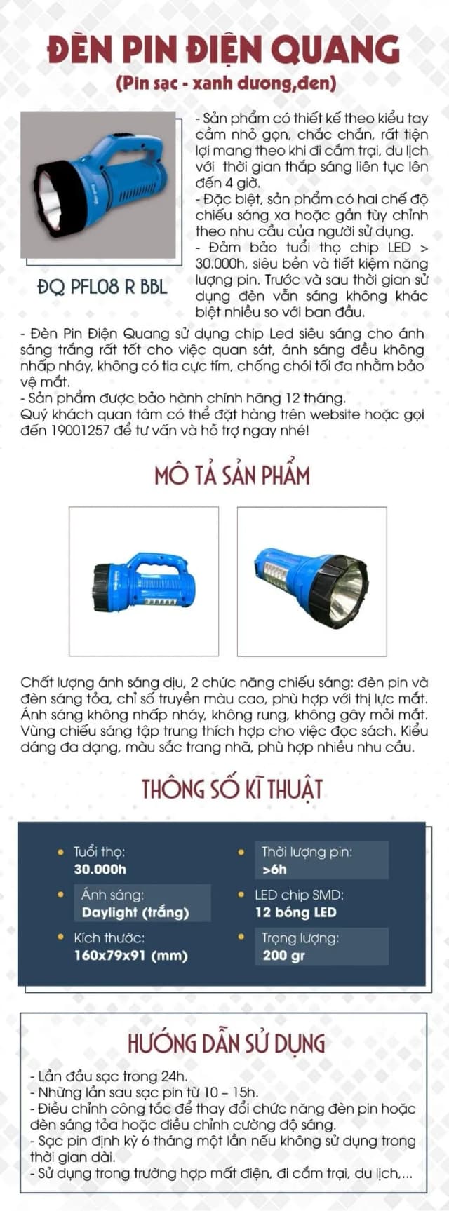 Top 1 so sánh giá Đèn pin sạc Điện Quang ĐQ PFL08 R WR - Tìm sản phẩm giá rẻ nhất - Ảnh 27