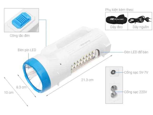 Top 1 so sánh giá Đèn pin sạc Điện Quang ĐQ PFL08 R WR - Tìm sản phẩm giá rẻ nhất - Ảnh 69
