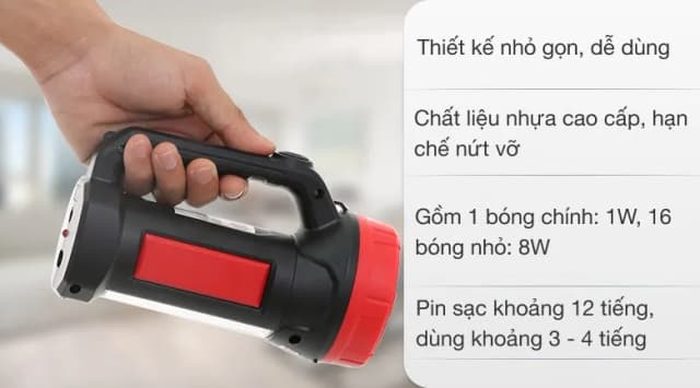 So sánh giá Đèn pin sạc đa năng Sunhouse SHE - 8100 rẻ nhất? - Ảnh 5