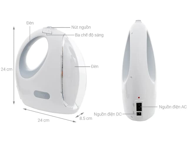 So sánh giá Đèn sạc Comet CRL3106 rẻ nhất? - Ảnh 2