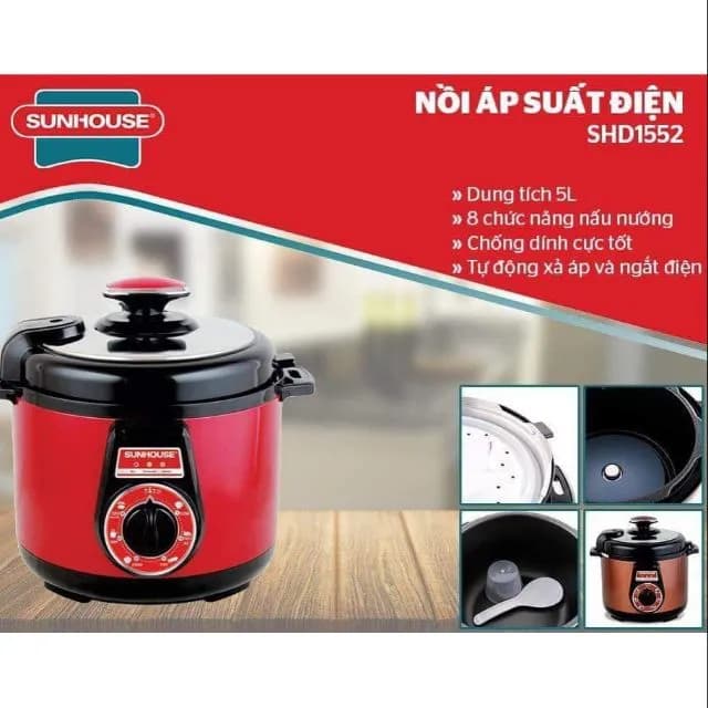 So sánh giá Nồi áp suất điện Sunhouse SHD-1552 5 lít rẻ nhất? - Ảnh 10