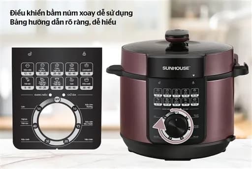 Nồi áp suất điện Sunhouse SHD1657 6 lít - Giá rẻ nhất hôm nay - Ảnh 3