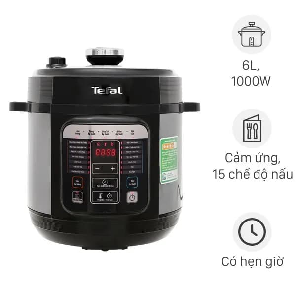 So sánh giá Nồi áp suất điện Tefal CY601868 6 lít rẻ nhất? - Ảnh 2