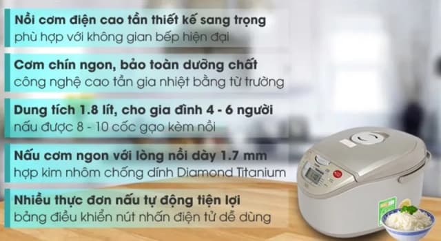 So sánh giá Nồi cơm cao tần Toshiba 1.8 lít RC-18RH(CG)VN rẻ nhất? - Ảnh 17
