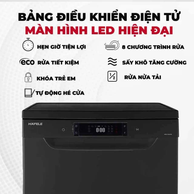 So sánh giá Máy rửa chén độc lập Hafele HDW-F602EB (538.21.360) rẻ nhất? - Ảnh 20