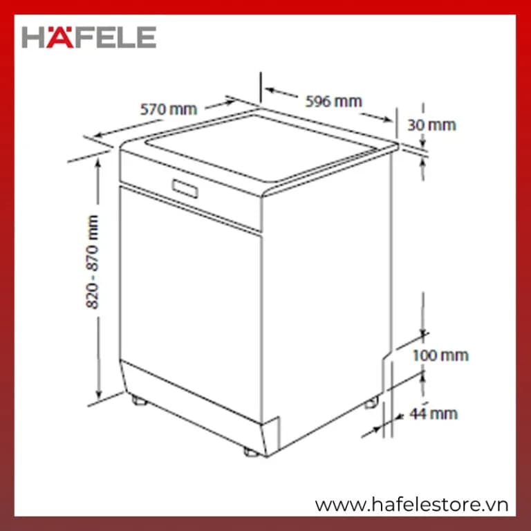 So sánh giá Máy rửa chén độc lập Hafele HDW-F6081B (533.23.201) - Tìm sản phẩm giá rẻ nhất - Ảnh 12