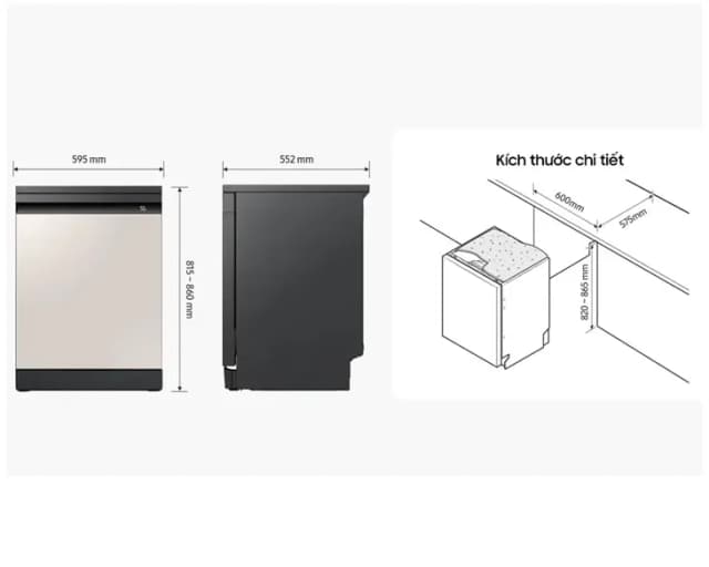 So sánh giá Máy rửa chén độc lập Samsung Bespoke DW60CB750FAPSV rẻ nhất? - Ảnh 2