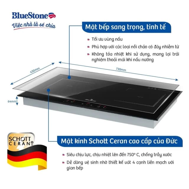 So sánh giá Bếp từ đôi âm BlueStone ICB-6833 4000W rẻ nhất? - Ảnh 19