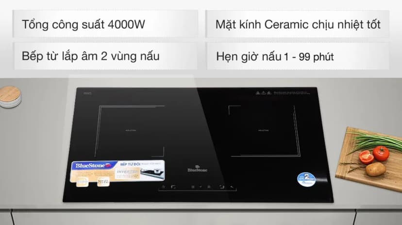 So sánh giá Bếp từ đôi âm BlueStone ICB-6833 4000W - Tìm sản phẩm giá rẻ nhất - Ảnh 3