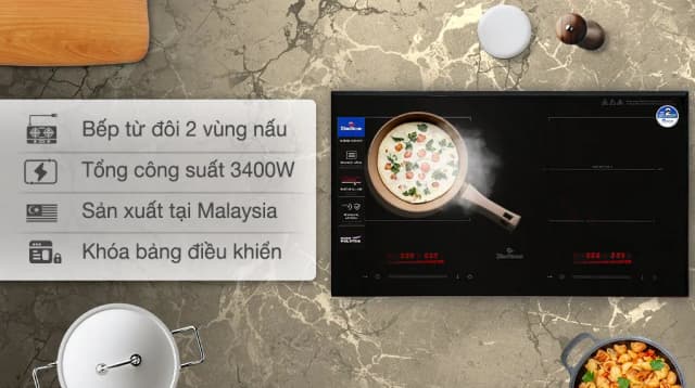 So sánh giá Bếp từ đôi âm BlueStone ICB-6917 3400W rẻ nhất? - Ảnh 6