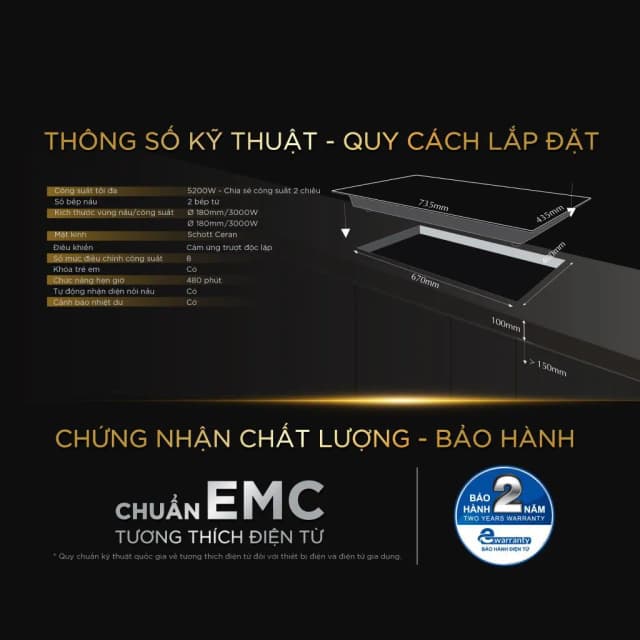 So sánh giá Bếp từ đôi âm BlueStone ICB-6948 5200W rẻ nhất? - Ảnh 14