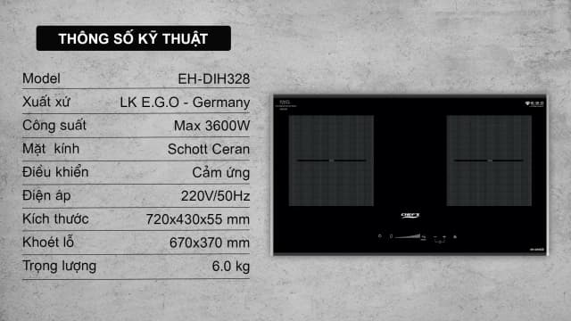 Top 1 so sánh giá Bếp từ đôi lắp âm Chef's EH - DIH328 - Tìm sản phẩm giá rẻ nhất - Ảnh 14