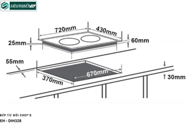 Top 1 so sánh giá Bếp từ đôi lắp âm Chef's EH - DIH328 - Tìm sản phẩm giá rẻ nhất - Ảnh 15