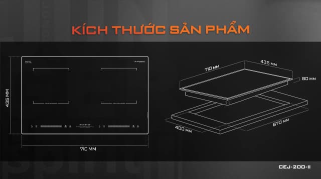 So sánh giá Bếp từ đôi âm Junger CEJ-200-II 4000W rẻ nhất? - Ảnh 11