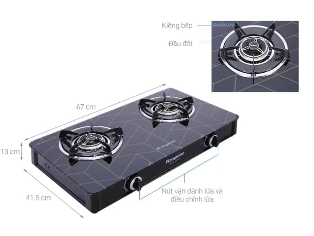 So sánh giá Bếp ga đôi Kangaroo KG526M rẻ nhất? - Ảnh 10