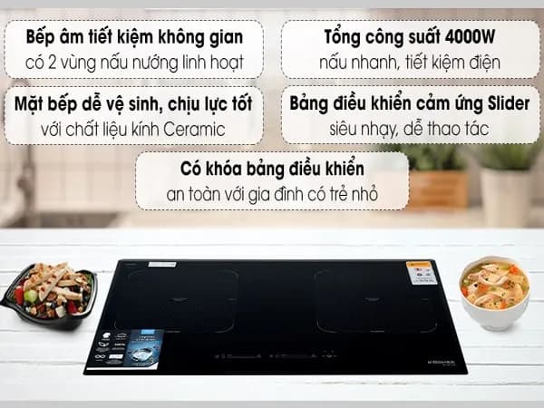 Top 1 so sánh giá Bếp từ đôi lấp âm Kocher DI-881GE - Tìm sản phẩm giá rẻ nhất - Ảnh 20