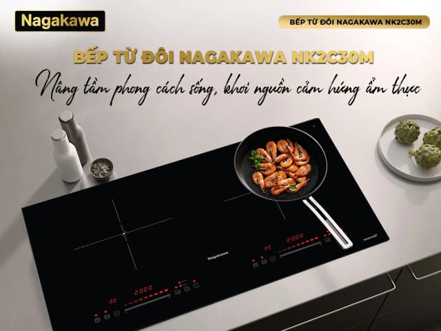 So sánh giá Bếp từ đôi âm Nagakawa NK2C30M 4000W rẻ nhất? - Ảnh 12