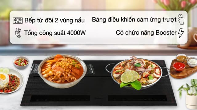 So sánh giá Bếp từ đôi lắp âm Makano MKT-200006 4000W rẻ nhất? - Ảnh 2