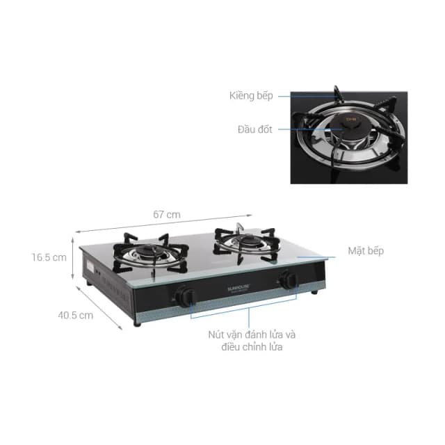 So sánh giá Bếp ga đôi Sunhouse SHB3326MT rẻ nhất? - Ảnh 9