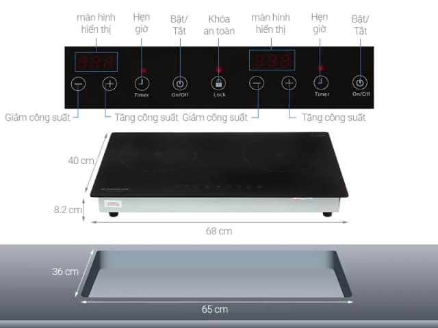 Top 1 so sánh giá Bếp từ đôi lắp âm Sunhouse SHB9111MT - Tìm sản phẩm giá rẻ nhất - Ảnh 8