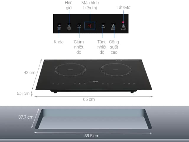 Top 1 so sánh giá Bếp từ đôi âm Torino TI0602C 3500W - Tìm sản phẩm giá rẻ nhất - Ảnh 5