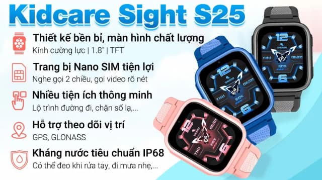 So sánh giá Đồng hồ định vị trẻ em Kidcare Sight S25 rẻ nhất? - Ảnh 4