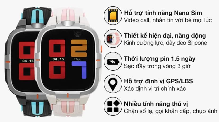 So sánh giá Đồng hồ định vị trẻ em Kidcare Sight S5 4G - Tìm sản phẩm giá rẻ nhất - Ảnh 10