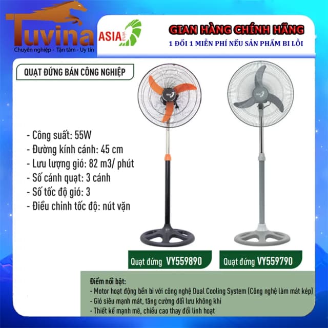 Top 1 so sánh giá Quạt đứng Asia 3 cánh VY449690 55W - Tìm sản phẩm giá rẻ nhất - Ảnh 11