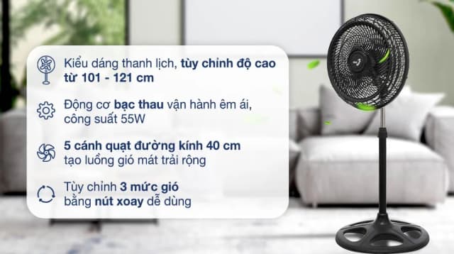 Top 1 so sánh giá Quạt đứng Asia 3 cánh VY449690 55W - Tìm sản phẩm giá rẻ nhất - Ảnh 12