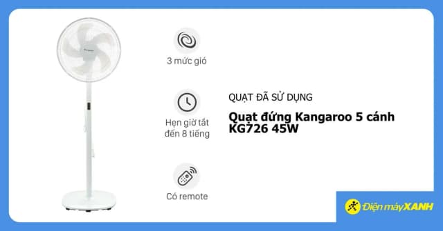 Top 1 so sánh giá Quạt đứng Kangaroo 5 cánh KG726 45W - Tìm sản phẩm giá rẻ nhất - Ảnh 25