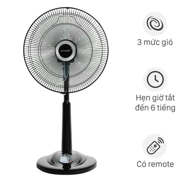 Quạt lửng Sharp 3 cánh PJ-L40RV-DG 50W - Ảnh 6
