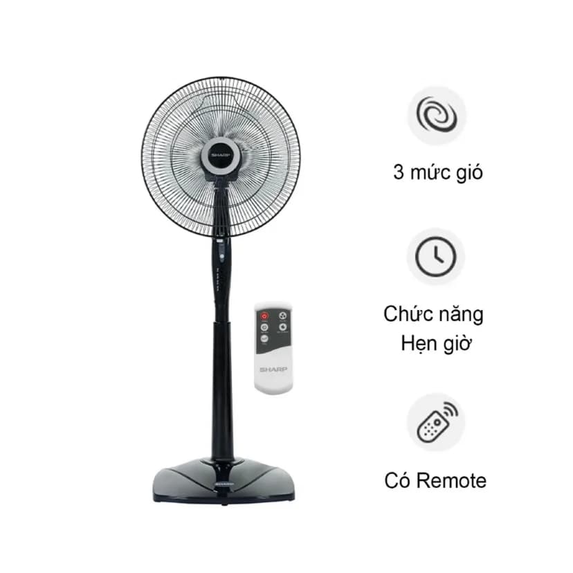 So sánh giá Quạt đứng Sharp 3 cánh PJ-S40RV-DG 50W - Tìm sản phẩm giá rẻ nhất - Ảnh 2
