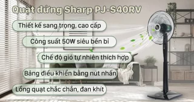 Top 1 so sánh giá Quạt đứng Sharp 3 cánh PJ-S40RV-DG 50W - Tìm sản phẩm giá rẻ nhất - Ảnh 20