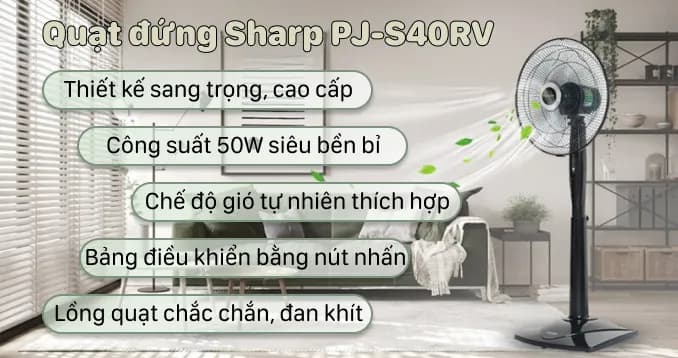 So sánh giá Quạt đứng Sharp 3 cánh PJ-S40RV-DG 50W - Tìm sản phẩm giá rẻ nhất - Ảnh 20