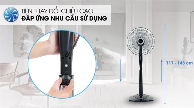 So sánh giá Quạt đứng Sharp 3 cánh PJ-S40RV-DG 50W - Tìm sản phẩm giá rẻ nhất - Ảnh 6