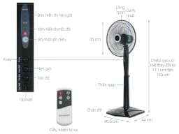 So sánh giá Quạt đứng Sharp 3 cánh PJ-S40RV-DG 50W - Tìm sản phẩm giá rẻ nhất - Ảnh 8