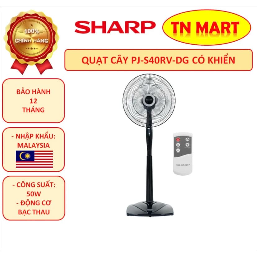So sánh giá Quạt đứng Sharp 3 cánh PJ-S40RV-DG 50W - Tìm sản phẩm giá rẻ nhất - Ảnh 10
