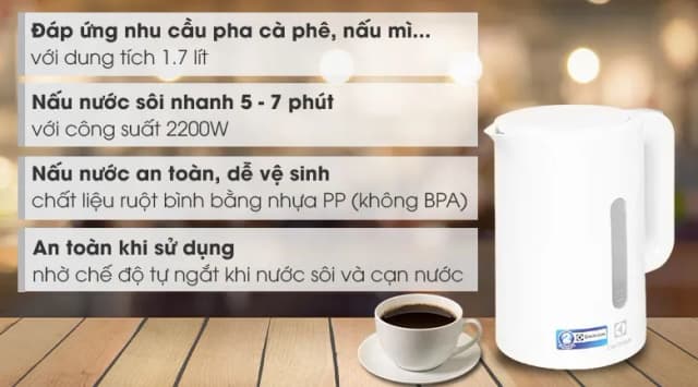 So sánh giá Bình đun siêu tốc Electrolux 1.7 lít E2EK1-100W rẻ nhất? - Ảnh 17