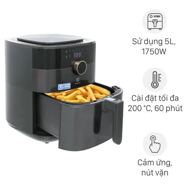 So sánh giá Nồi chiên không dầu Electrolux 5 lít E6AF1-520K rẻ nhất? - Ảnh 2
