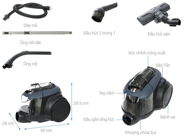 Top 1 so sánh giá Máy hút bụi dạng hộp Electrolux EFC71611 - Tìm sản phẩm giá rẻ nhất - Ảnh 2