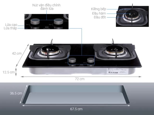 So sánh giá Bếp ga âm Electrolux EGT7221EK rẻ nhất? - Ảnh 3