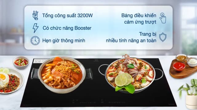 So sánh giá Bếp từ đôi âm Electrolux EHI7260BB 3200W rẻ nhất? - Ảnh 20