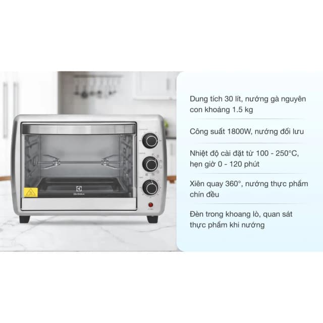 So sánh giá Lò nướng Electrolux EOT30MXC 30 lít rẻ nhất? - Ảnh 14