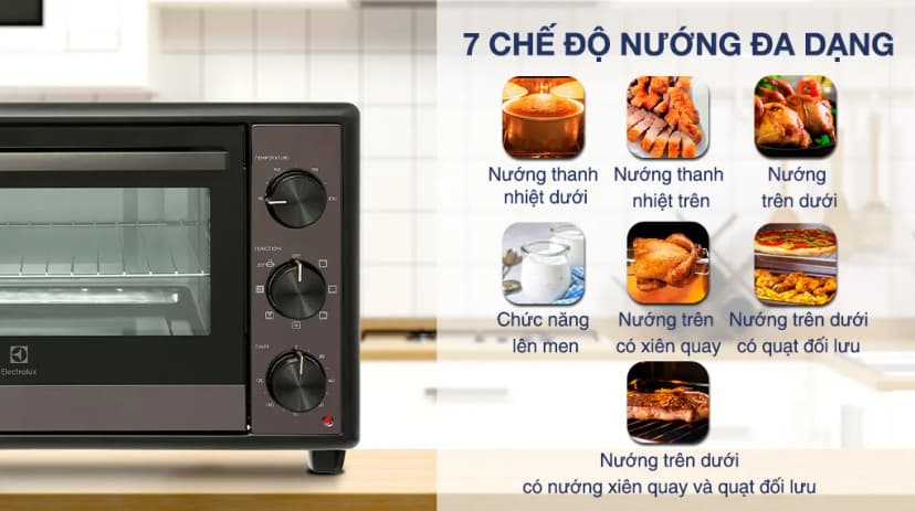 Lò nướng Electrolux EOT3218XG 32 lít - Giá rẻ nhất hôm nay - Ảnh 13