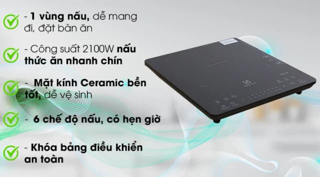 So sánh giá Bếp từ đơn Electrolux ETD42SKA 2100W rẻ nhất? - Ảnh 6