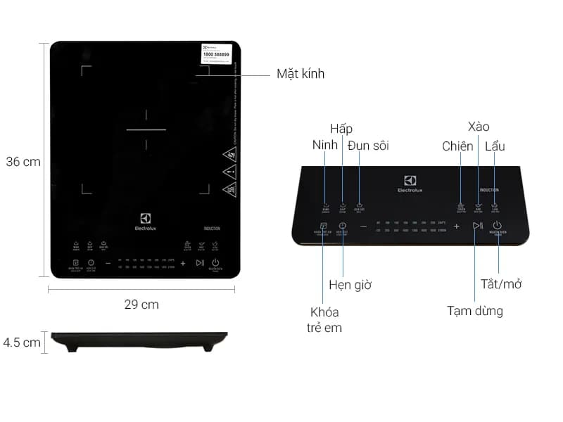 So sánh giá Bếp từ đơn Electrolux ETD42SKA 2100W - Tìm sản phẩm giá rẻ nhất - Ảnh 8