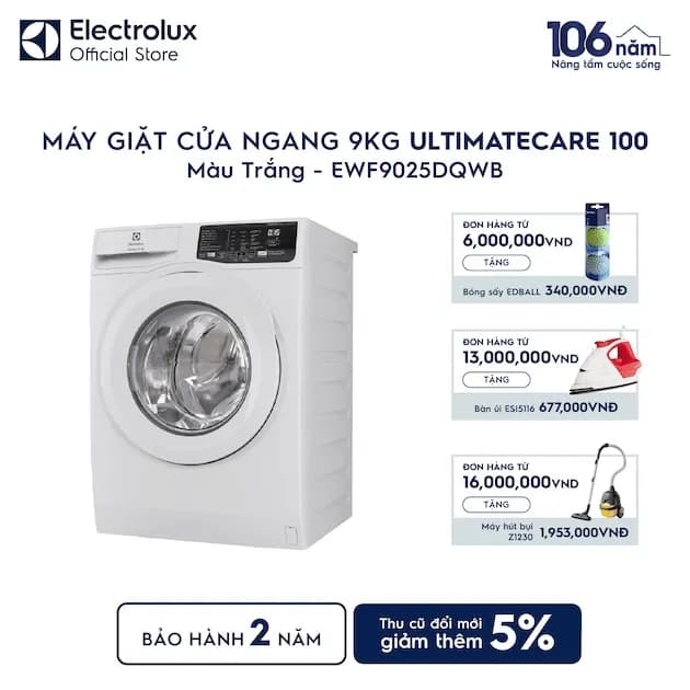 So sánh giá Máy giặt Electrolux UltimateCare 100 Inverter 9 kg EWF9025DQWB rẻ nhất? - Ảnh 14