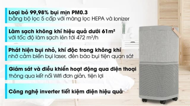 So sánh giá Máy lọc không khí Electrolux PA91-406GY 28W rẻ nhất? - Ảnh 3