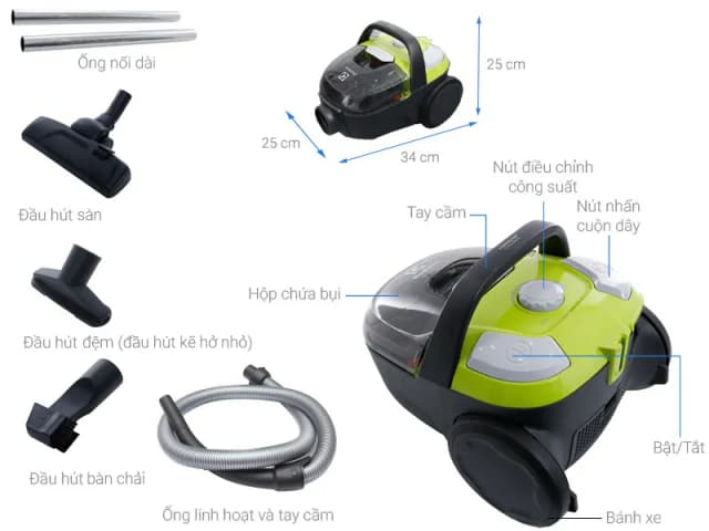 Máy hút bụi dạng hộp Electrolux Z1231 - Ảnh 20
